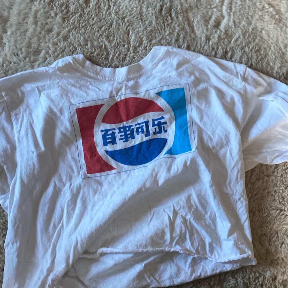 cropped pepsi shirt size S